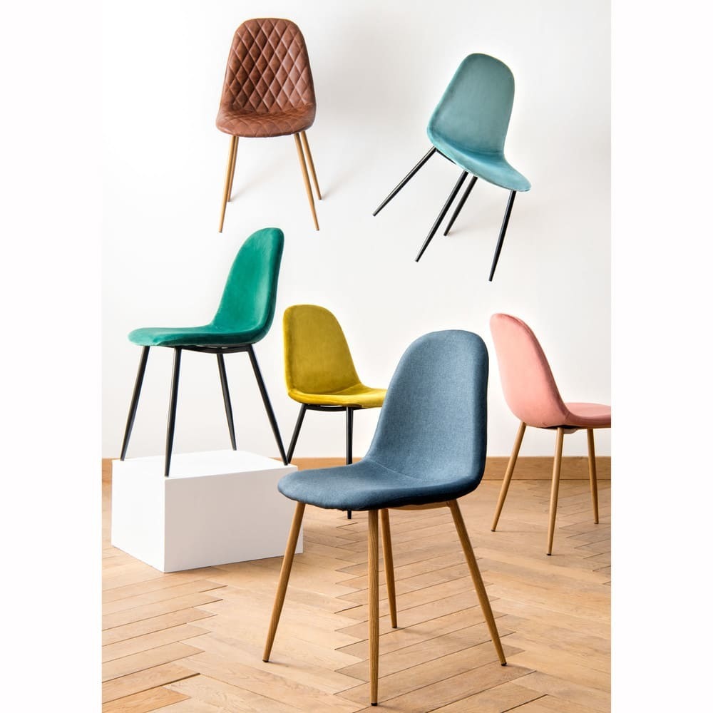 CLYDE - Camel Scandinavian-Style Tufted Chair – image 5