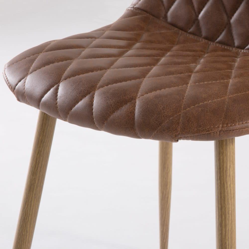 CLYDE - Camel Scandinavian-Style Tufted Chair – image 6
