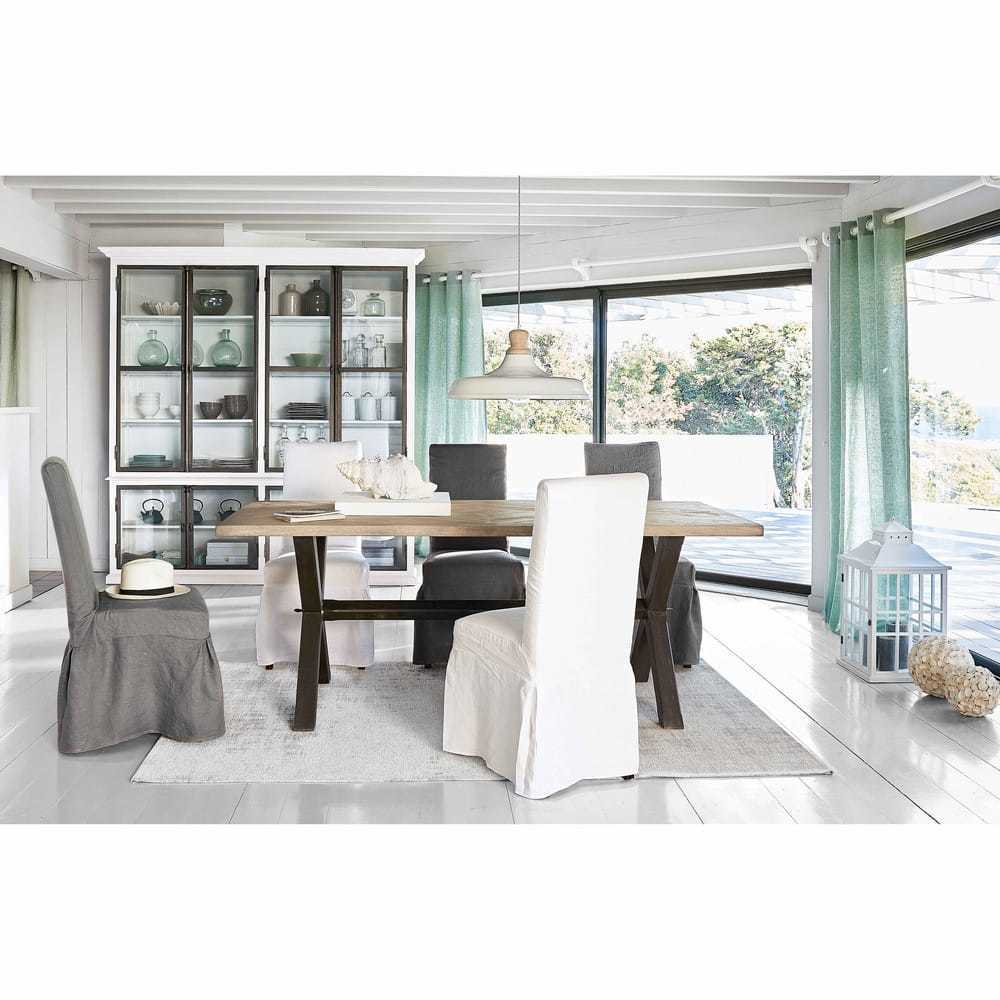 MARGAUX - 2 Wood-Coloured Stained Pine Chairs for Covering – image 2