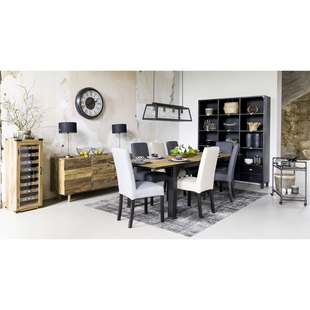 MARGAUX - 2 Wood-Coloured Stained Pine Chairs for Covering – image 5
