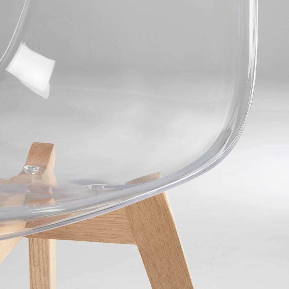 See-Through Scandinavian Chair with Oak – image 3
