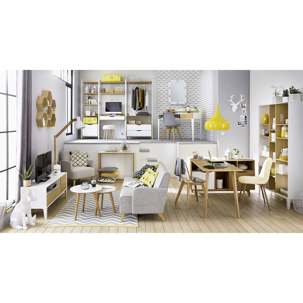 See-Through Scandinavian Chair with Oak – image 7