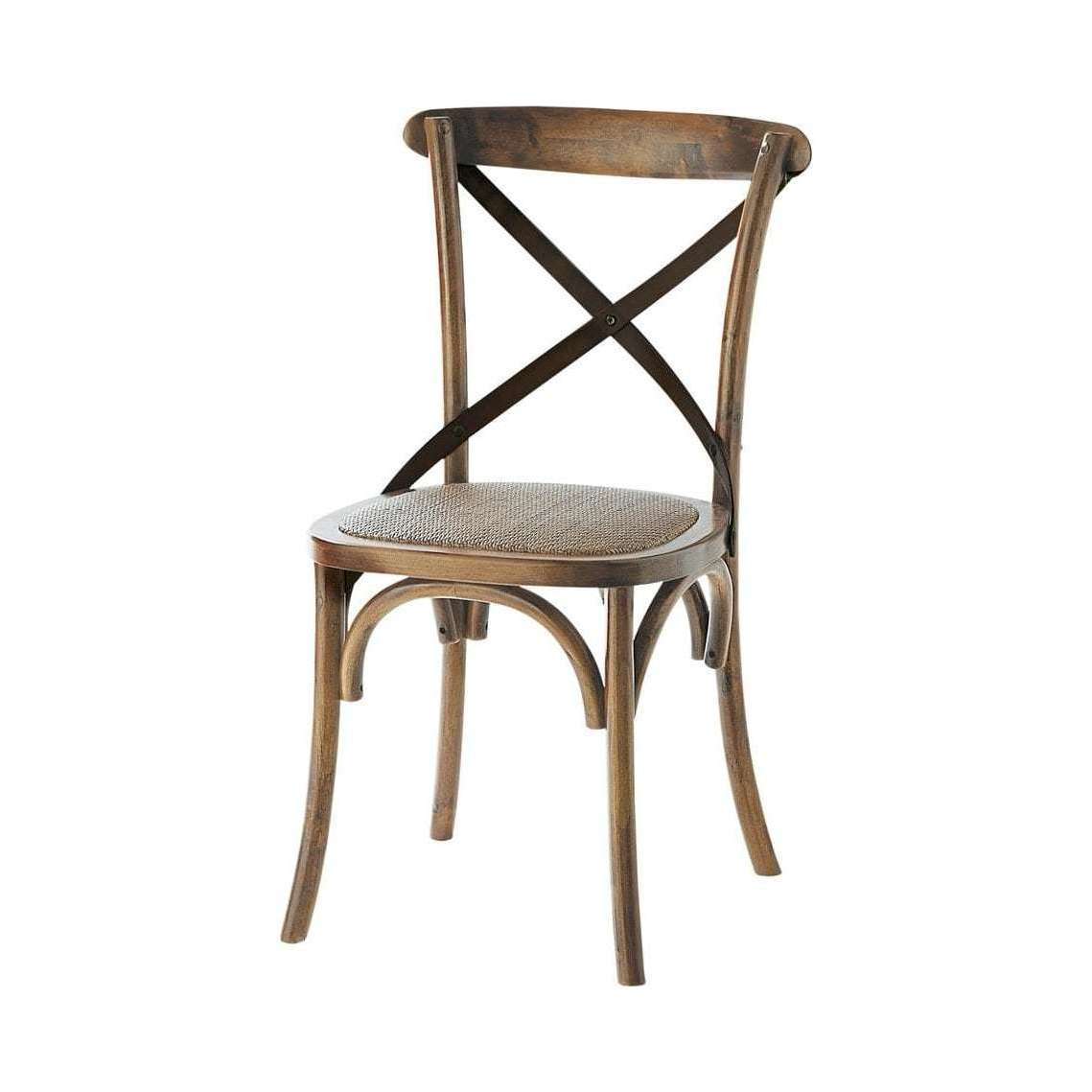TRADITION - Rattan and Oak Bistro Chair – image 1