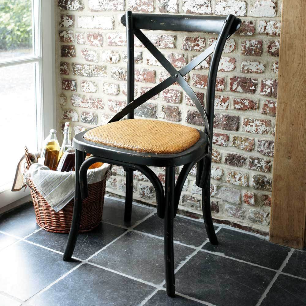 TRADITION - Rattan and Black Birch Bistro Chair – image 2