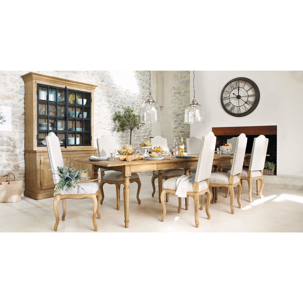 ATELIER - Linen and solid oak chair – image 5