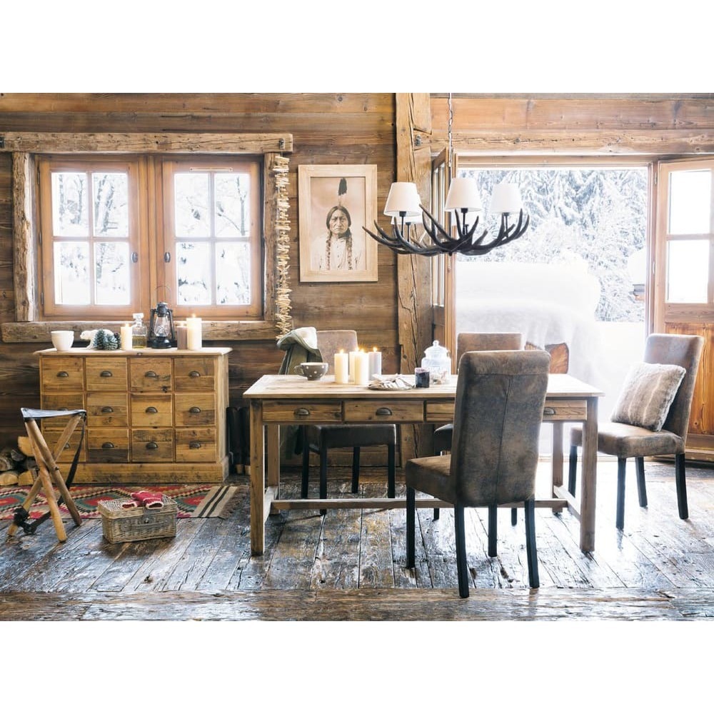 ARIZONA - Microsuede Chair in Brown – image 2