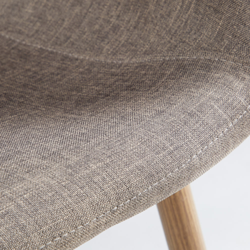 CLYDE - Grey Fabric Metal Chair – image 7