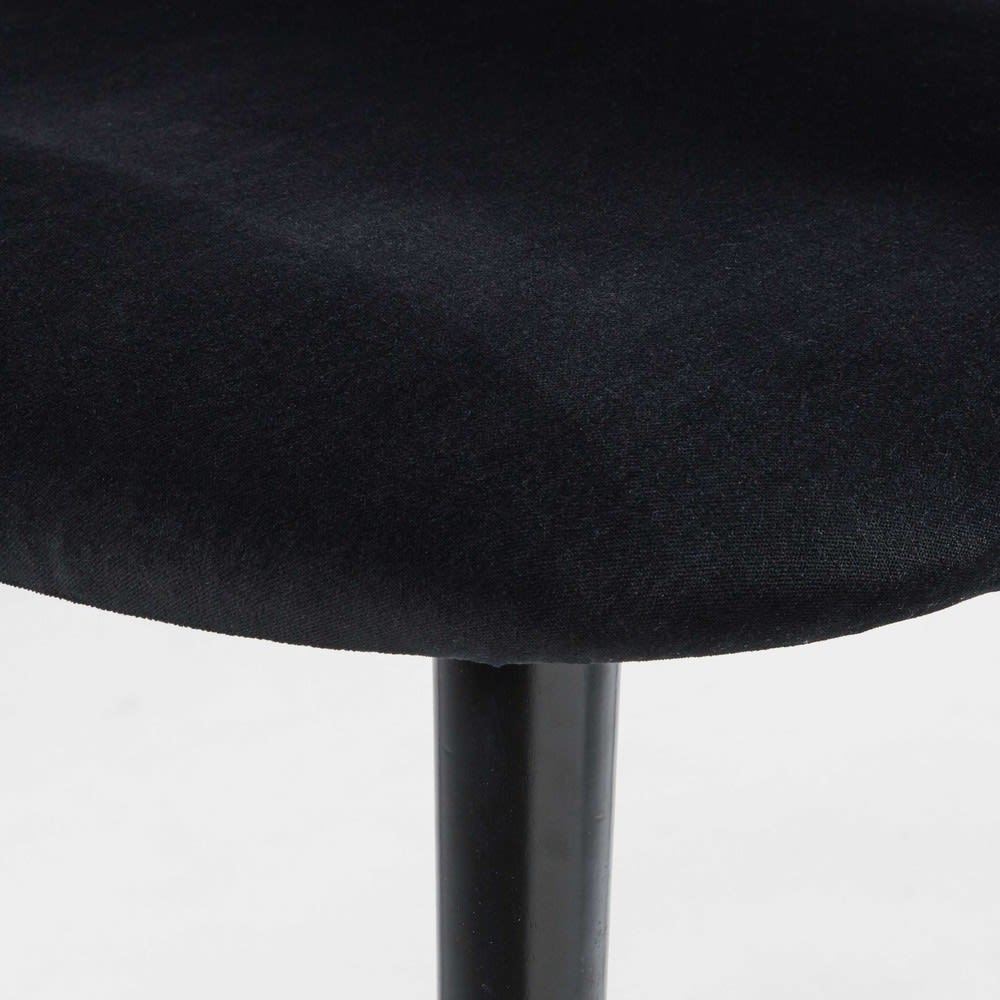 IRIS - Black velvet and birch chair – image 12