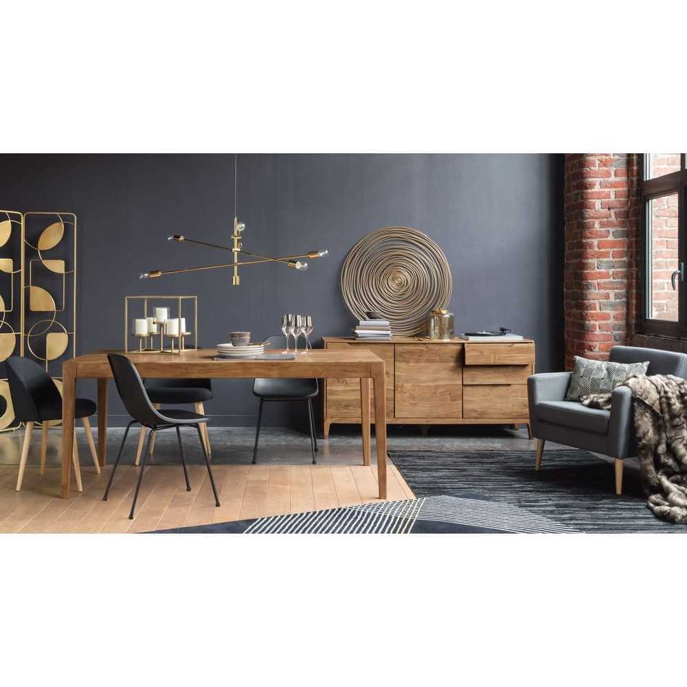MAURICETTE - Embroided Black and Solid Birch Vintage Chair – image 3