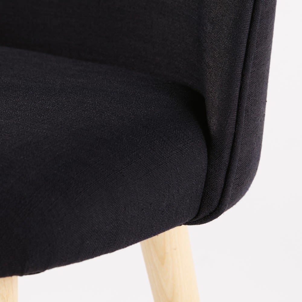 MAURICETTE - Embroided Black and Solid Birch Vintage Chair – image 4