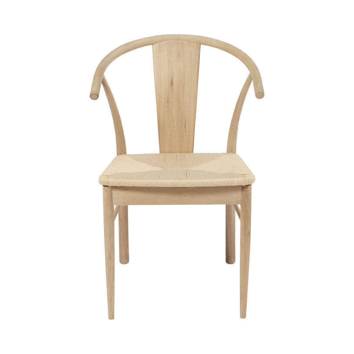 HILDA - Solid Oak and Woven Paper Cord Chair – image 2