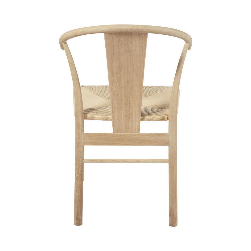 HILDA - Solid Oak and Woven Paper Cord Chair – image 3