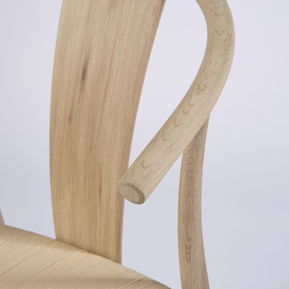 HILDA - Solid Oak and Woven Paper Cord Chair – image 7