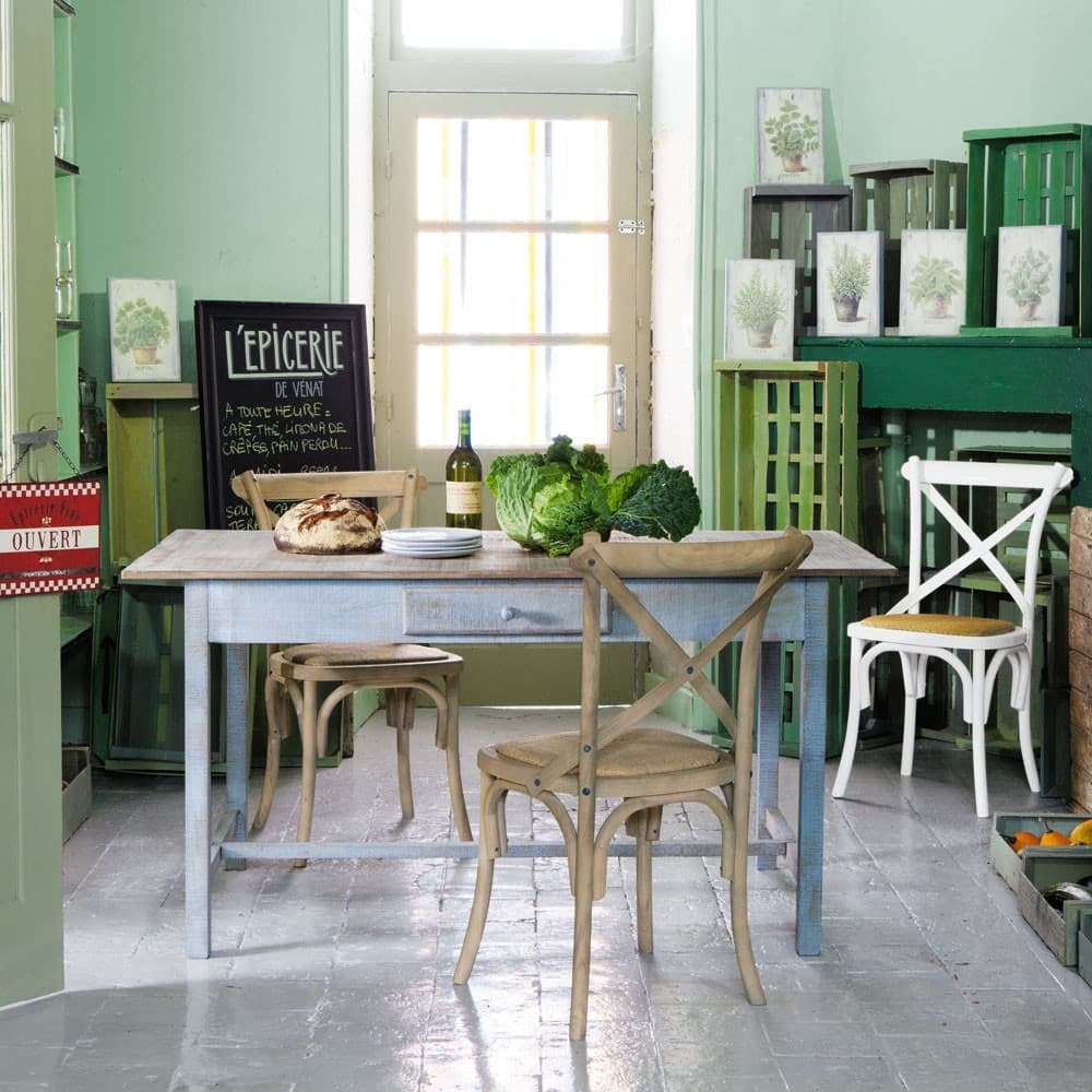 TRADITION - Rattan and Solid Oak Bistro Chair – image 3