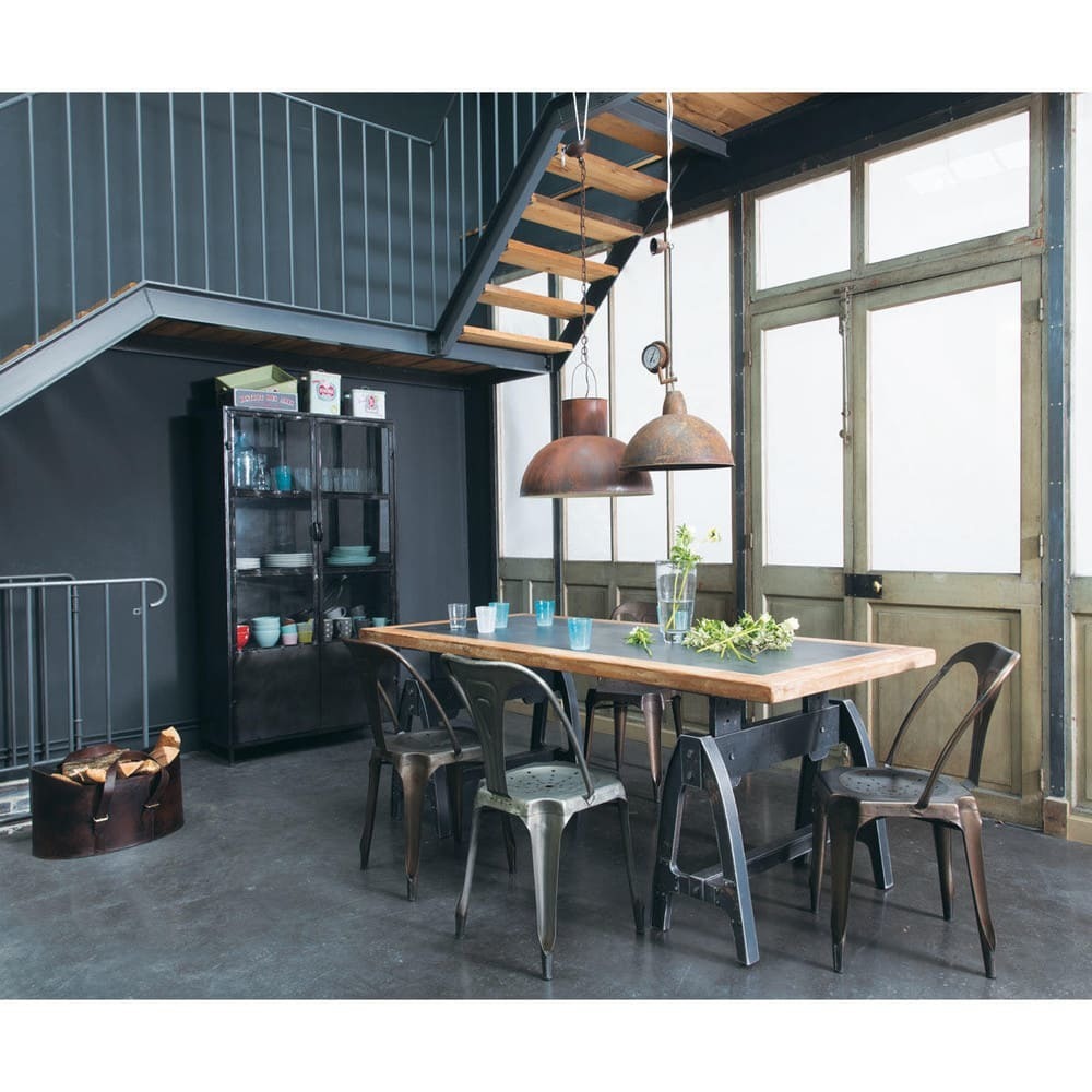 MULTIPL'S - Metal industrial chair in grey – image 2