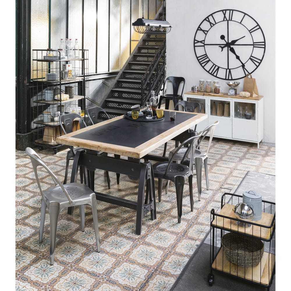 MULTIPL'S - Metal industrial chair in grey – image 12