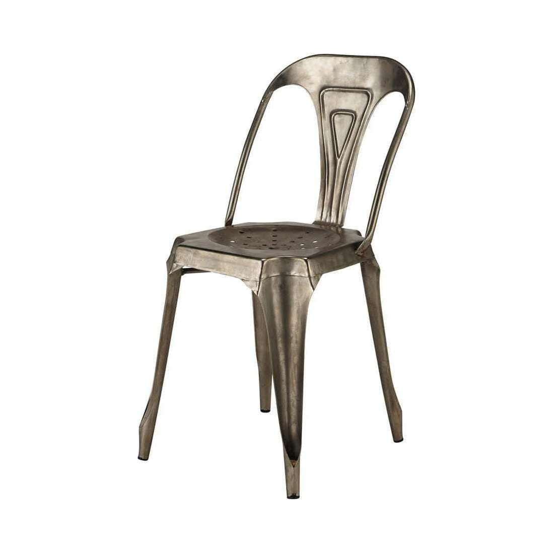 MULTIPL'S - Metal industrial chair in grey – image 1