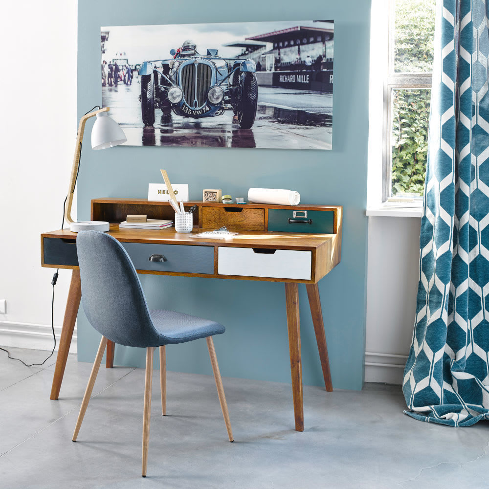 CLYDE - Blue Denim Chair and Metal – image 4