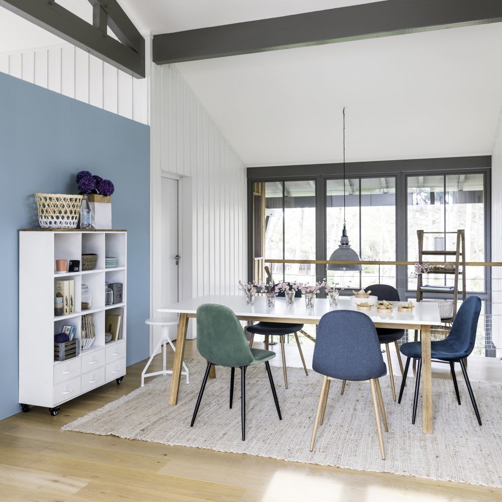CLYDE - Blue Denim Chair and Metal – image 5