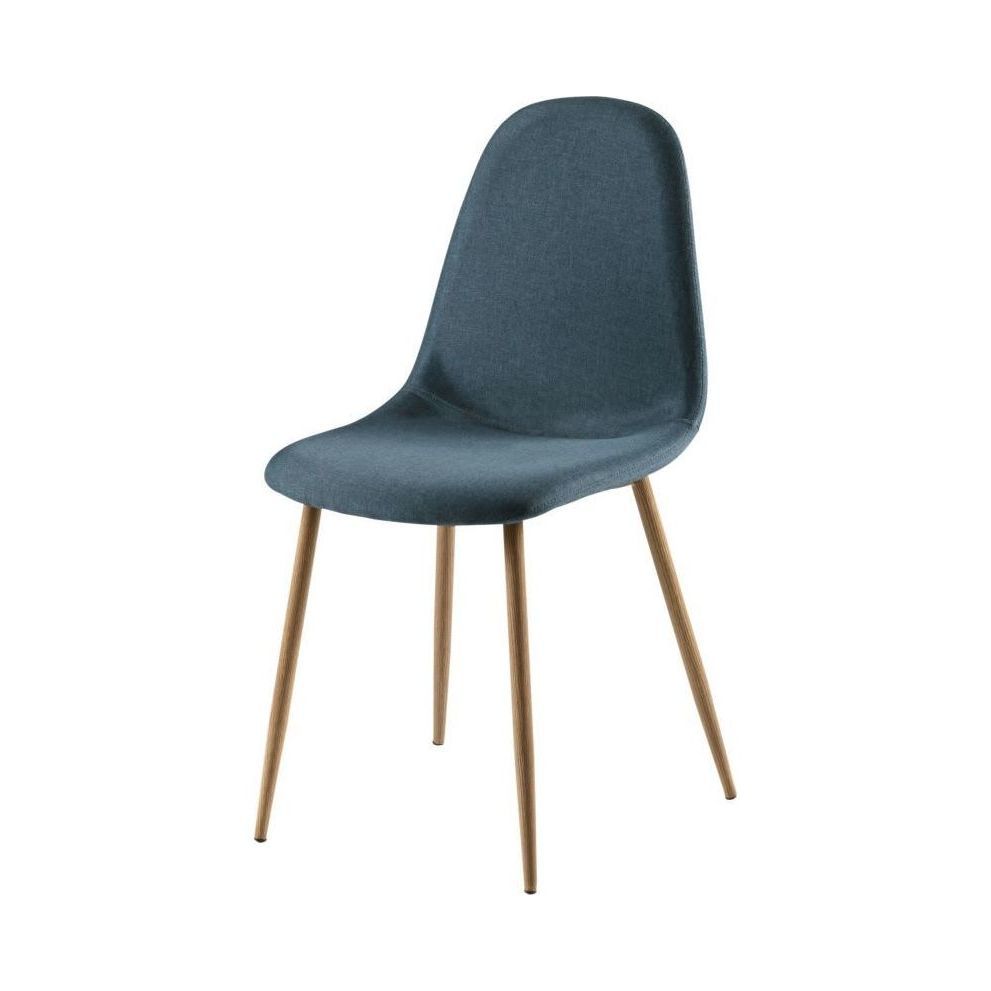 CLYDE - Blue Denim Chair and Metal – image 1