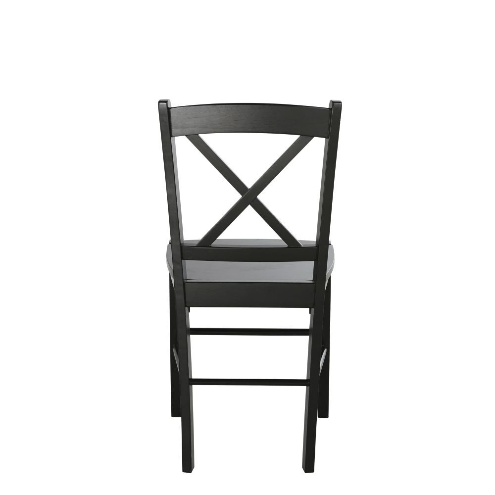 Black chair in rubber wood – image 3