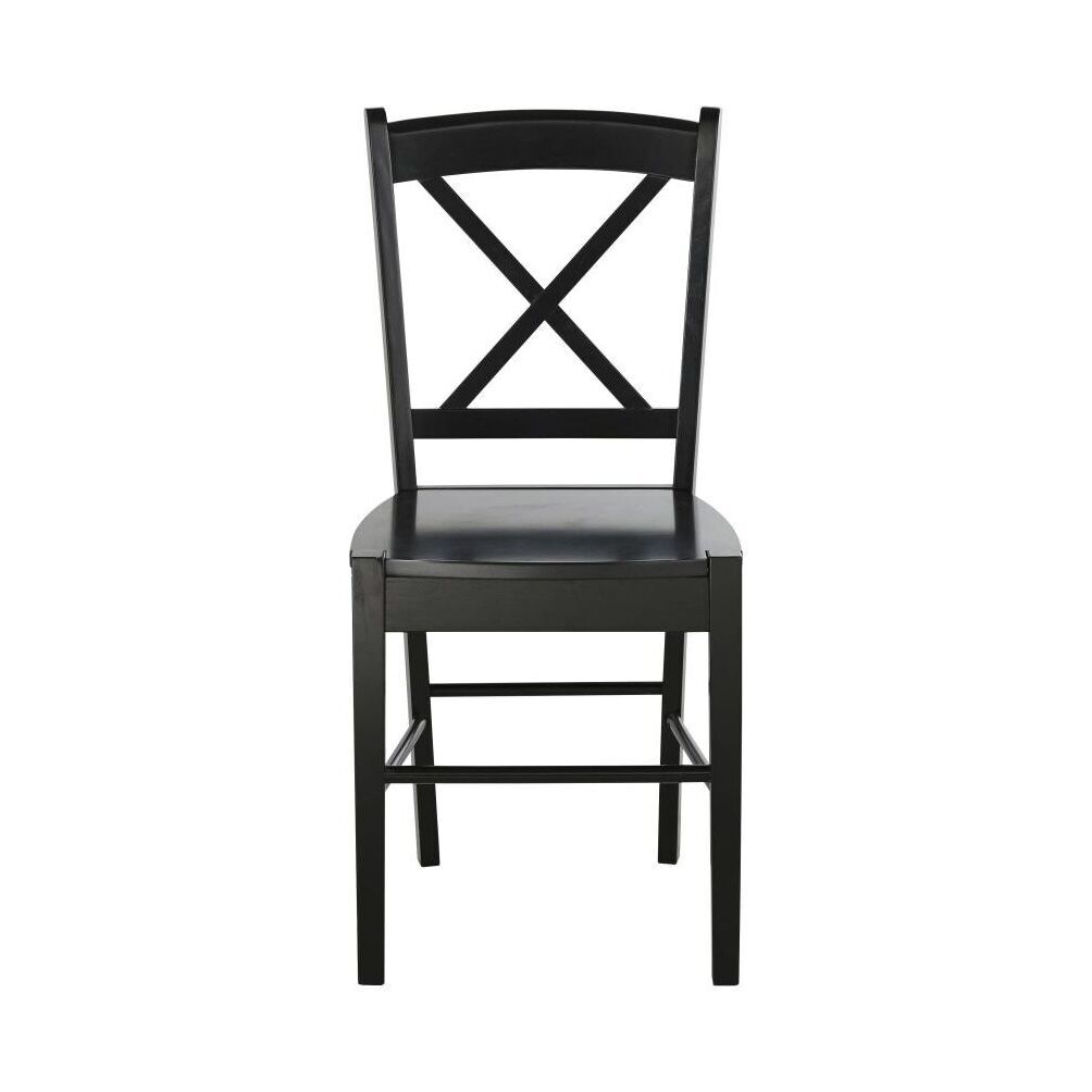 Black chair in rubber wood – image 2