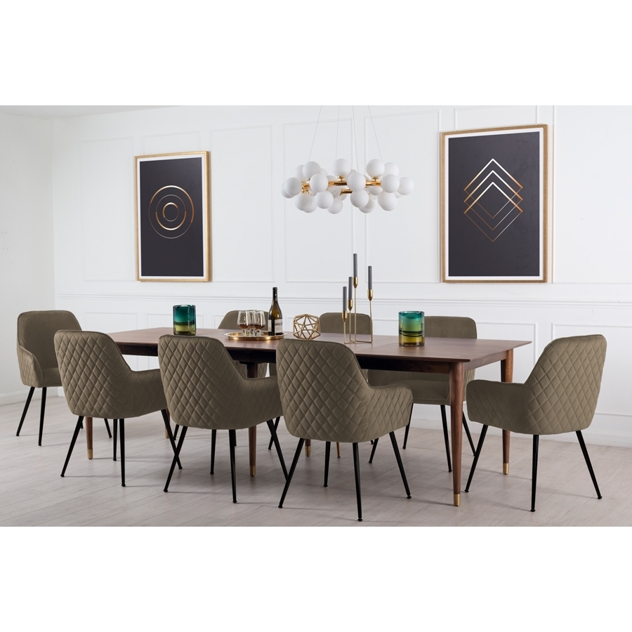 Watson Carver Chair Taupe with Black Legs – image 6