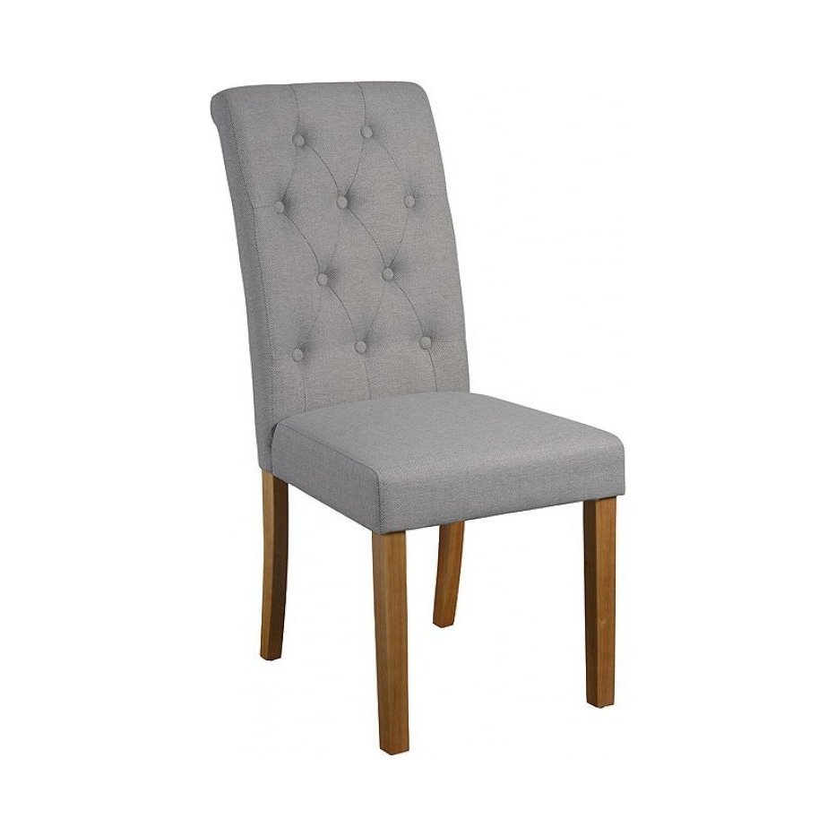 Genoa Herringbone Grey Dining Chair – image 1