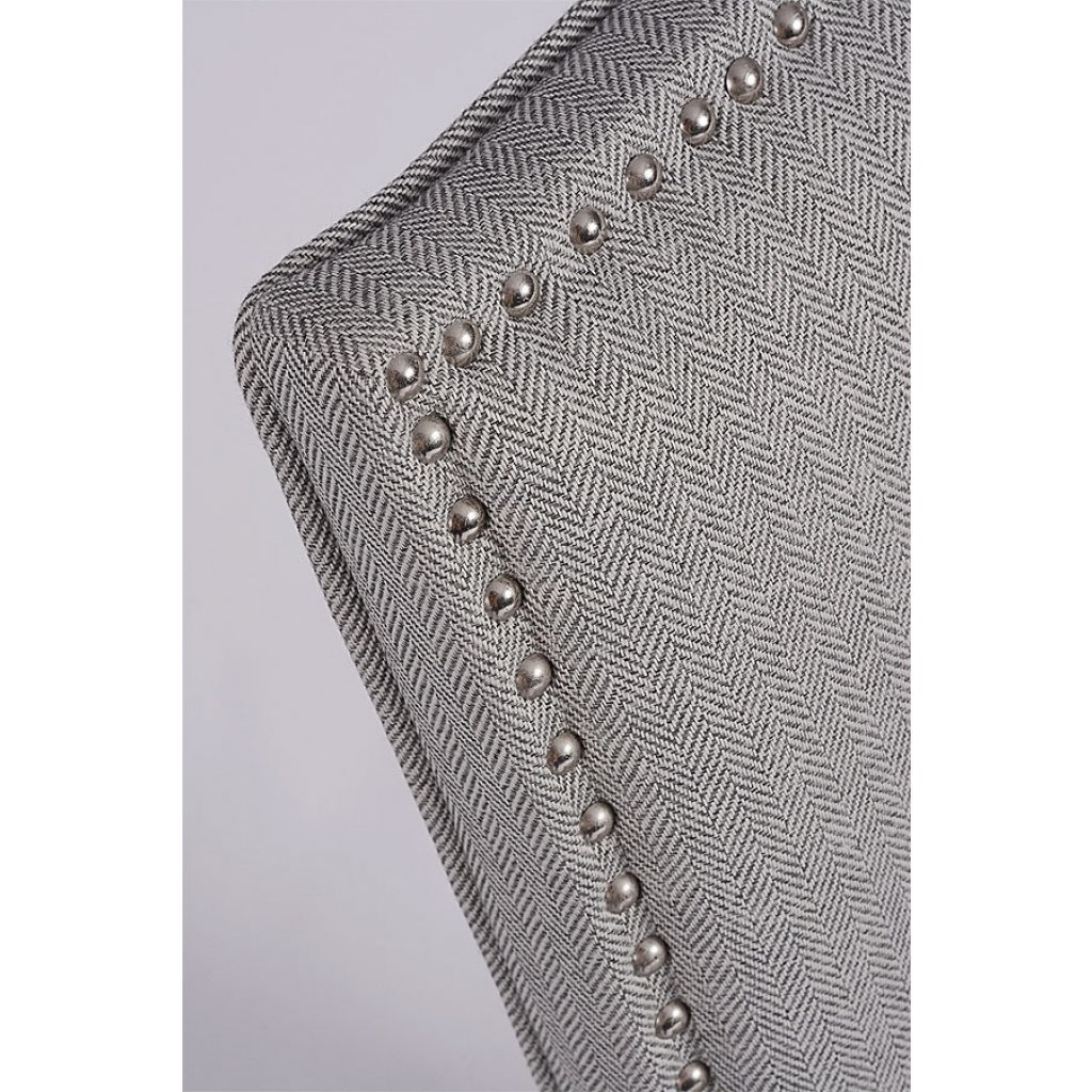 Hampton Dining Chair Herringbone Grey – image 2
