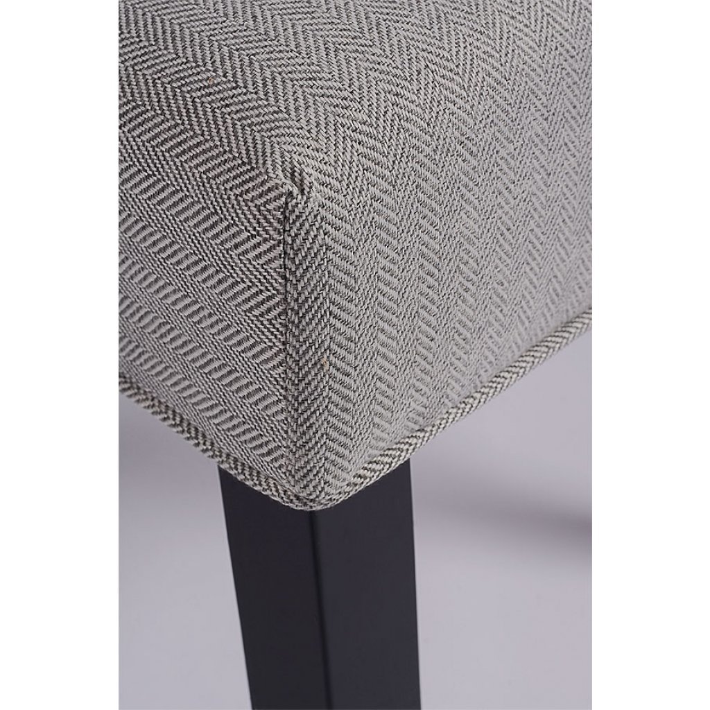 Hampton Dining Chair Herringbone Grey – image 3