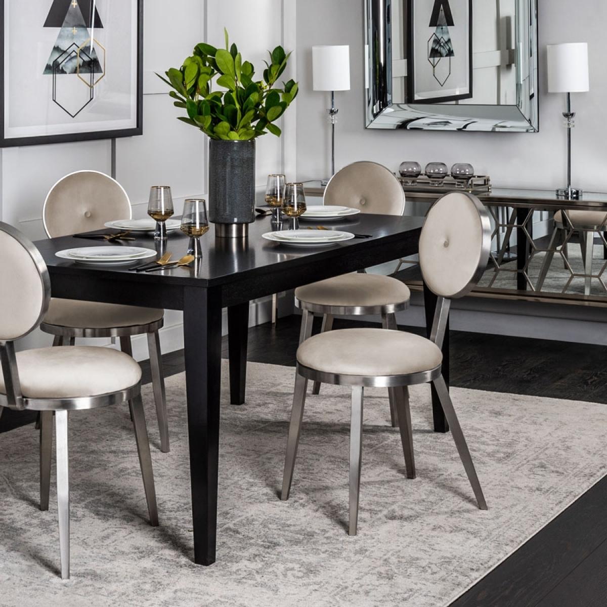 Ravello Dining Chair Silver - Chalk – image 2
