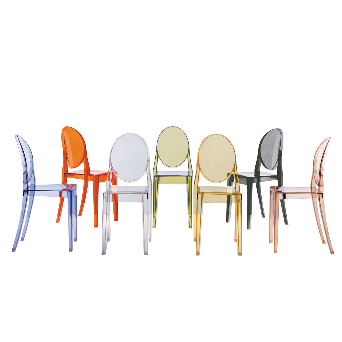 Victoria Ghost Stacking chair - transparent / Polycarbonate by Kartell Transparent – image 2