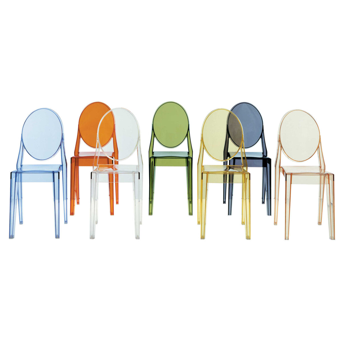 Victoria Ghost Stacking chair - transparent / Polycarbonate by Kartell Transparent – image 3