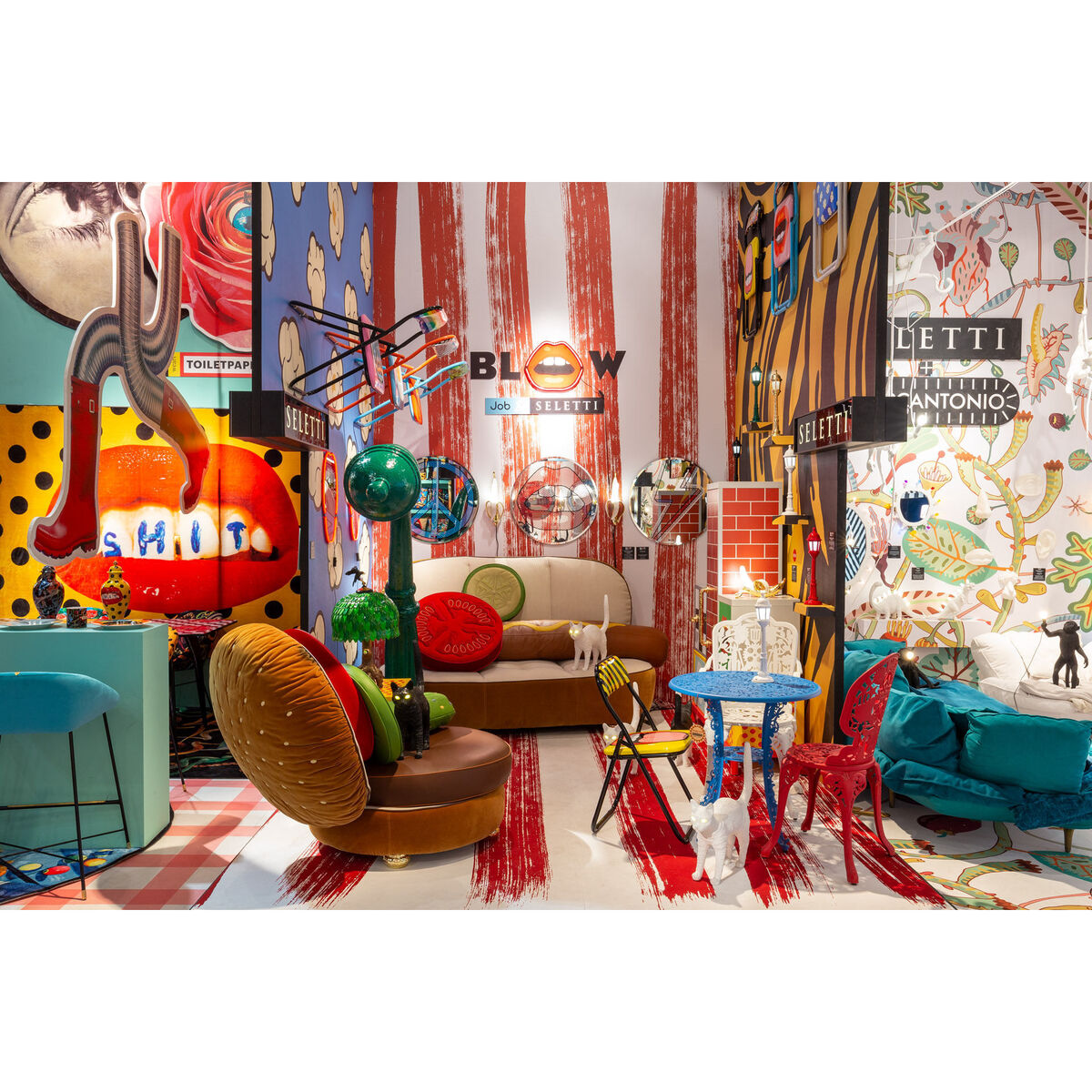 Tongue Folding chair - / padded by Seletti Multicoloured – image 6