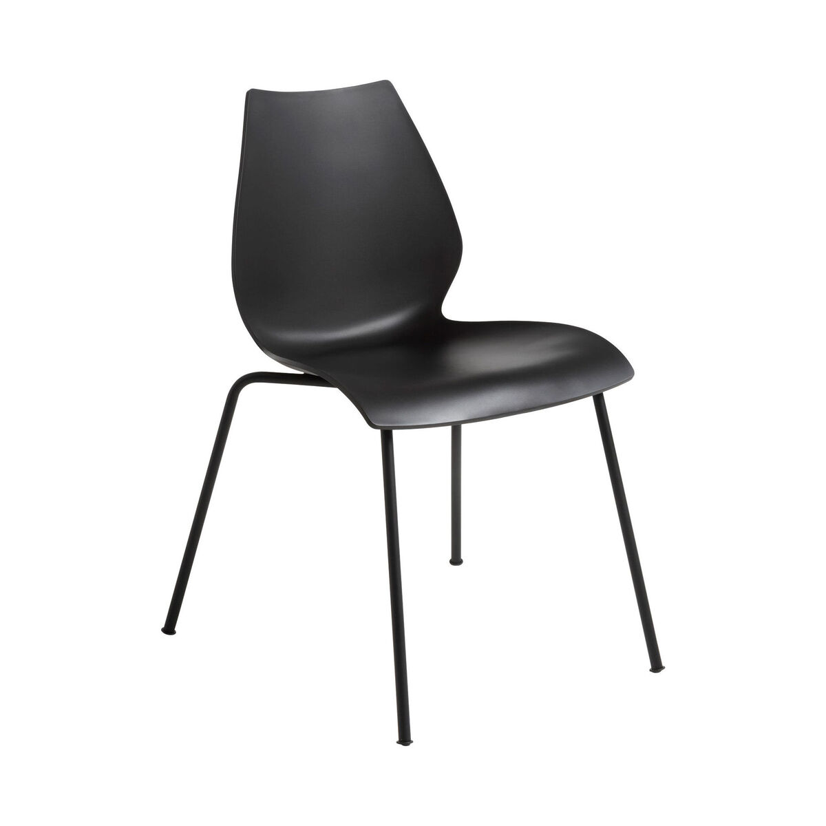 Maui Stacking chair - / Plastic by Kartell Black – image 1