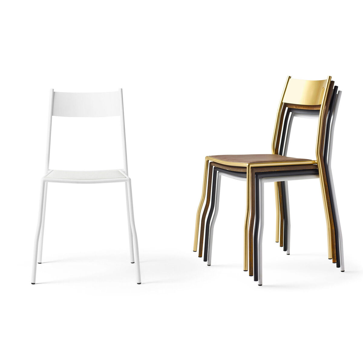 Primasedia Stacking chair - / Steel by Opinion Ciatti White – image 3