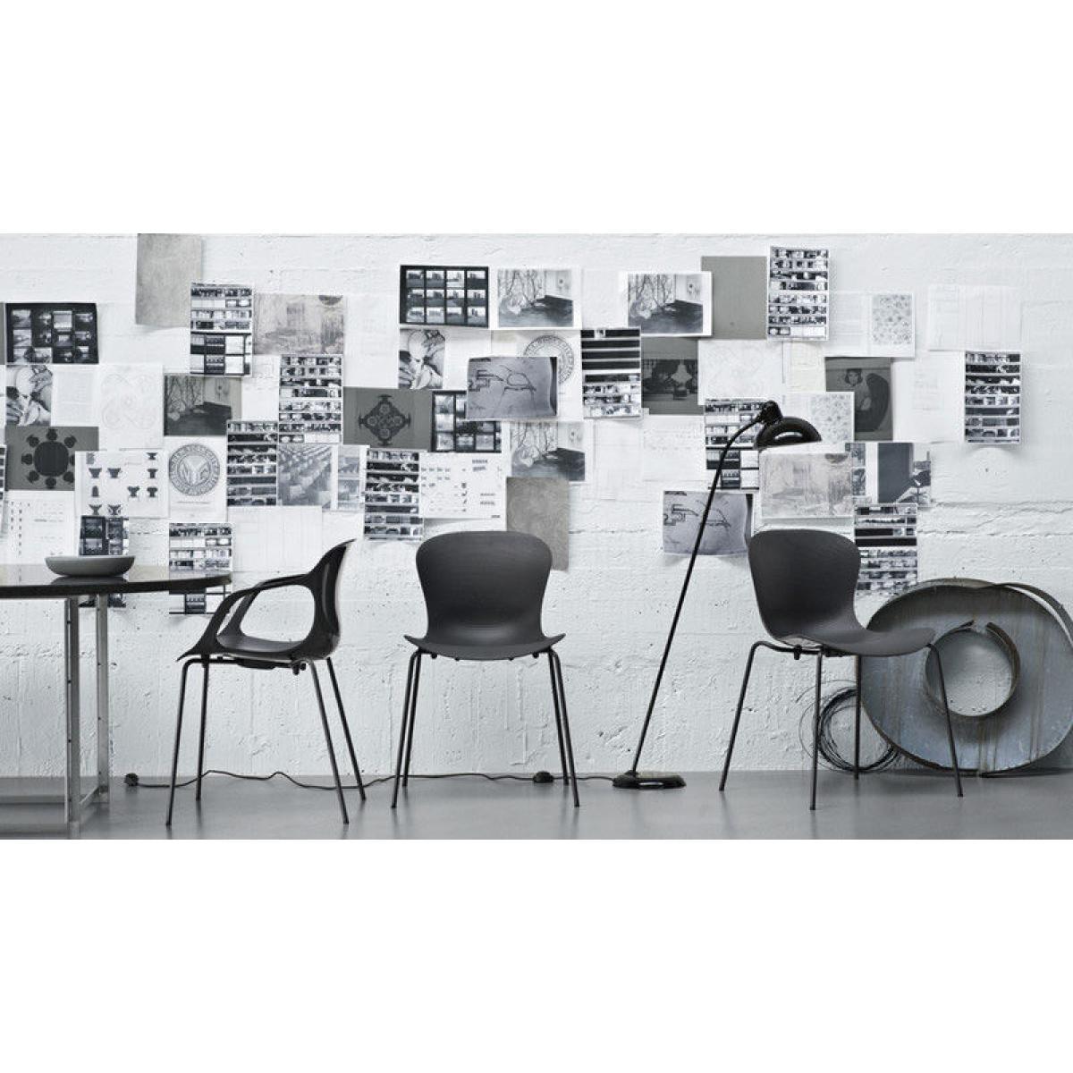 Nap Stacking chair - Plastic seat by Fritz Hansen Grey – image 2