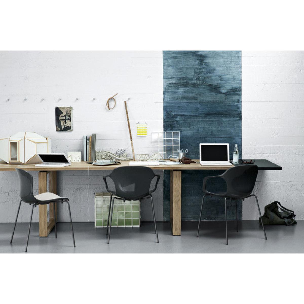 Nap Stacking chair - Plastic seat by Fritz Hansen Grey – image 5