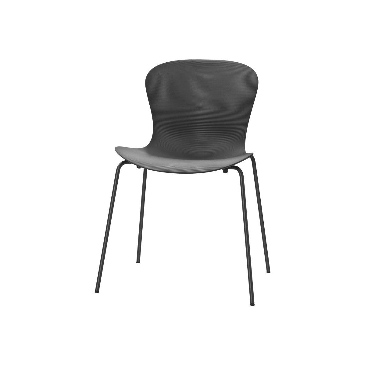 Nap Stacking chair - Plastic seat by Fritz Hansen Grey – image 1
