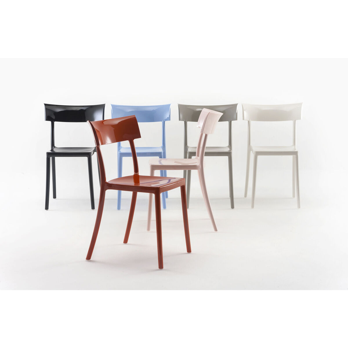 Generic Catwalk Stacking chair - / Polycarbonate by Kartell White – image 2