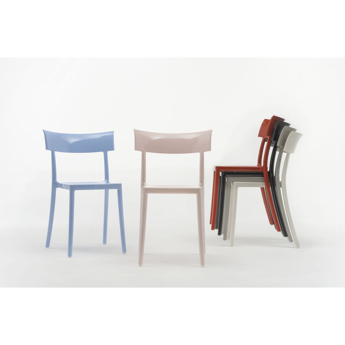 Generic Catwalk Stacking chair - / Polycarbonate by Kartell White – image 3