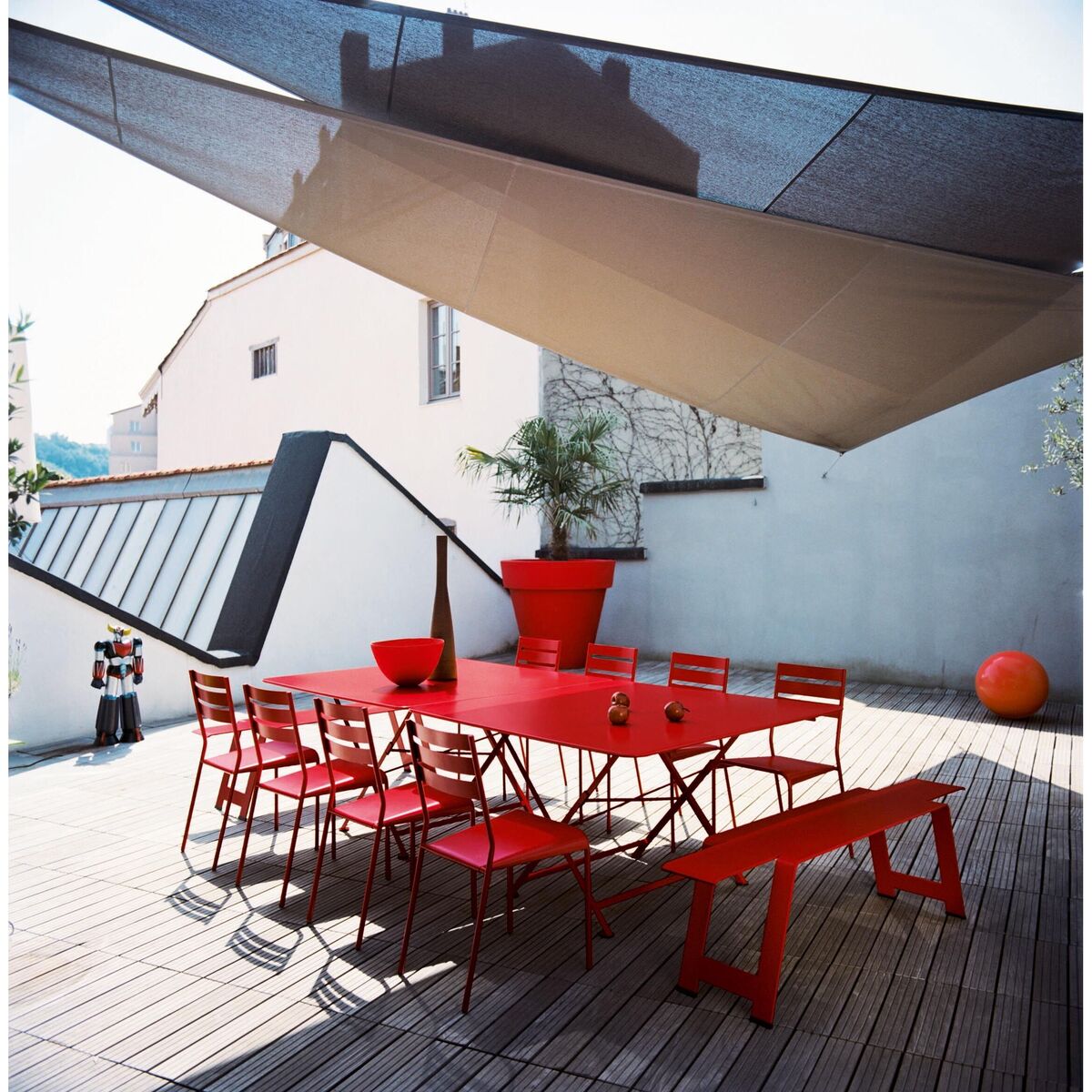 Facto Stacking chair by Fermob White – image 2