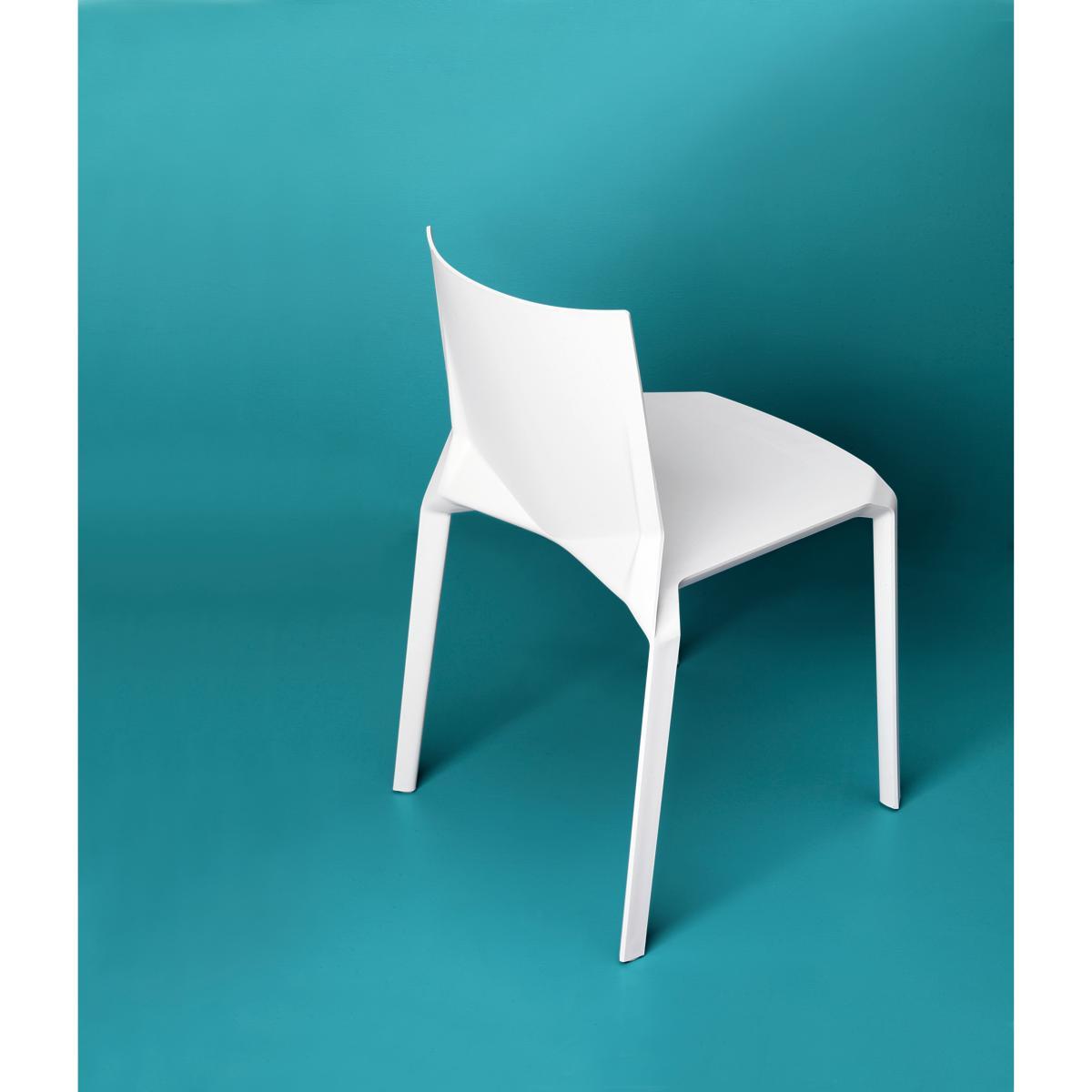 Plana Stacking chair - Plastic by Kristalia Beige – image 2