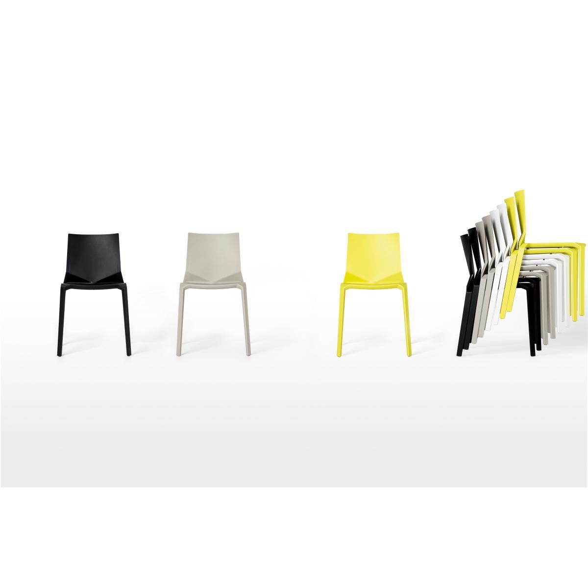 Plana Stacking chair - Plastic by Kristalia Beige – image 6