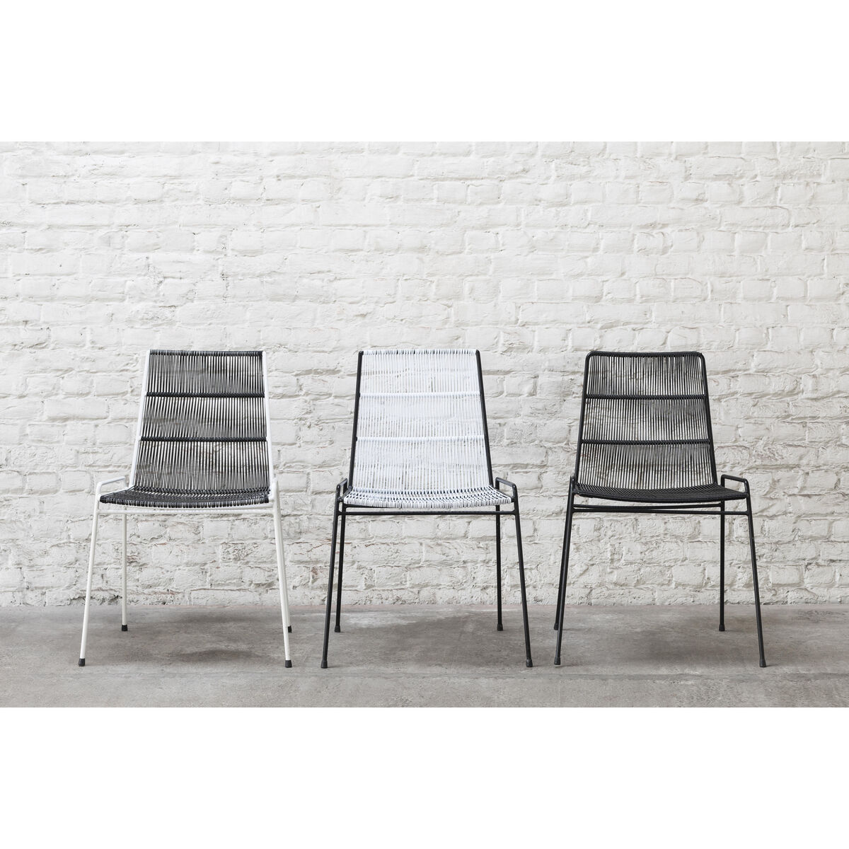 Abaco Stacking chair - / PVC wire by Serax Black – image 4