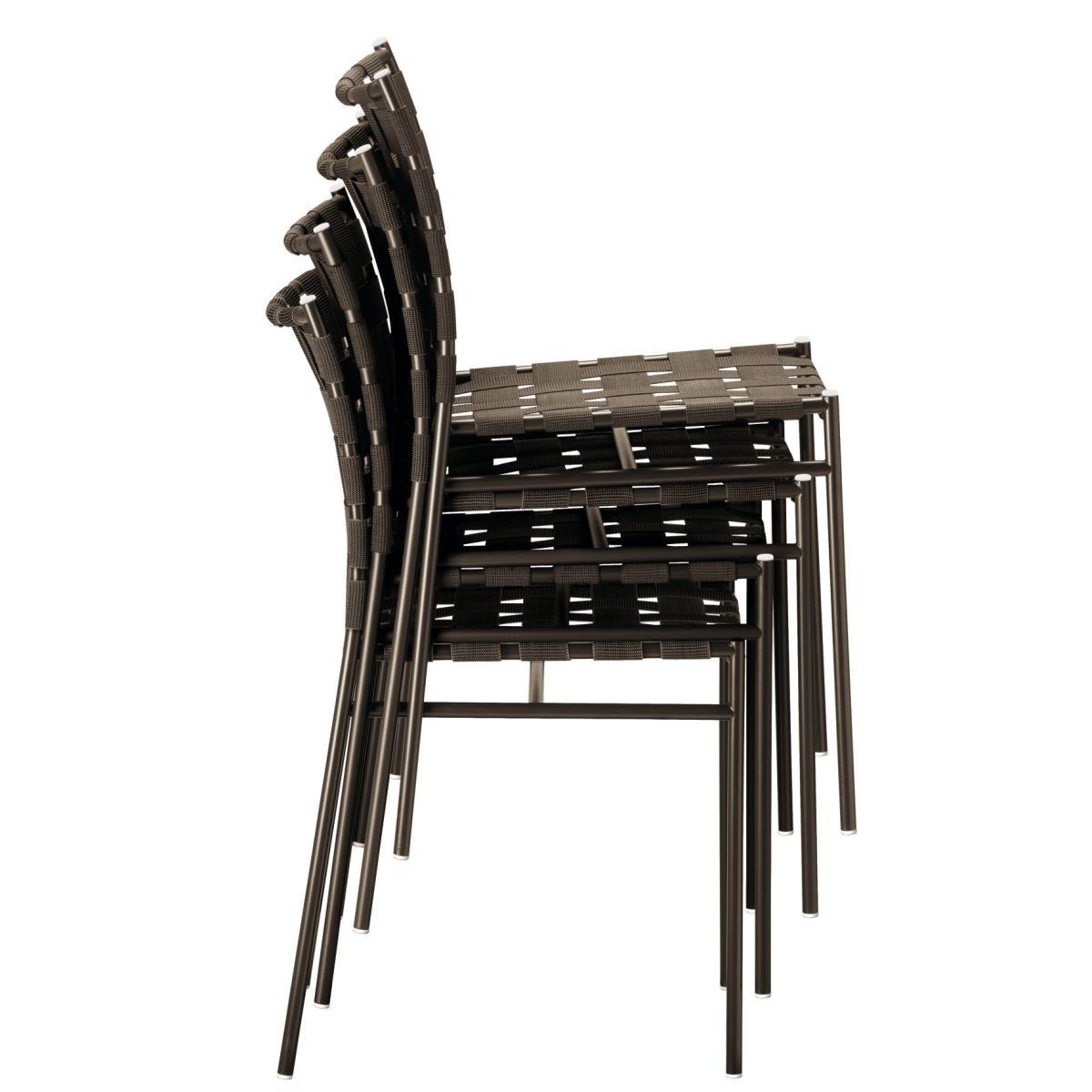 Tagliatelle Stacking chair - Elastic seat by Alias Grey – image 3
