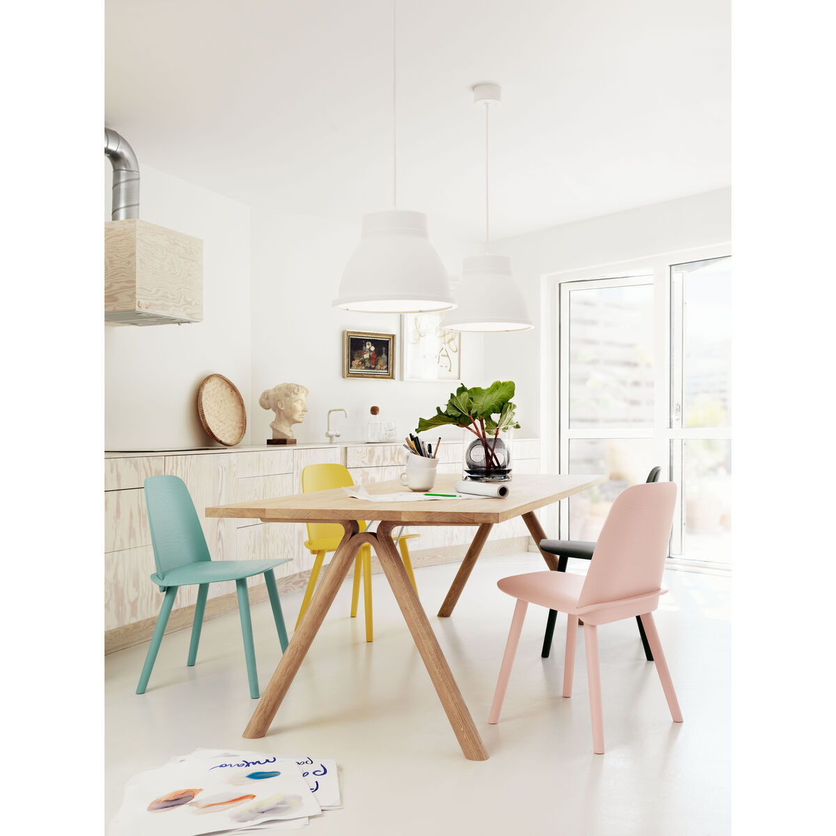 Nerd Chair - / Wood by Muuto Black – image 3
