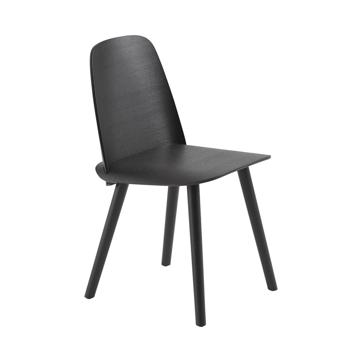 Nerd Chair - / Wood by Muuto Black – image 1