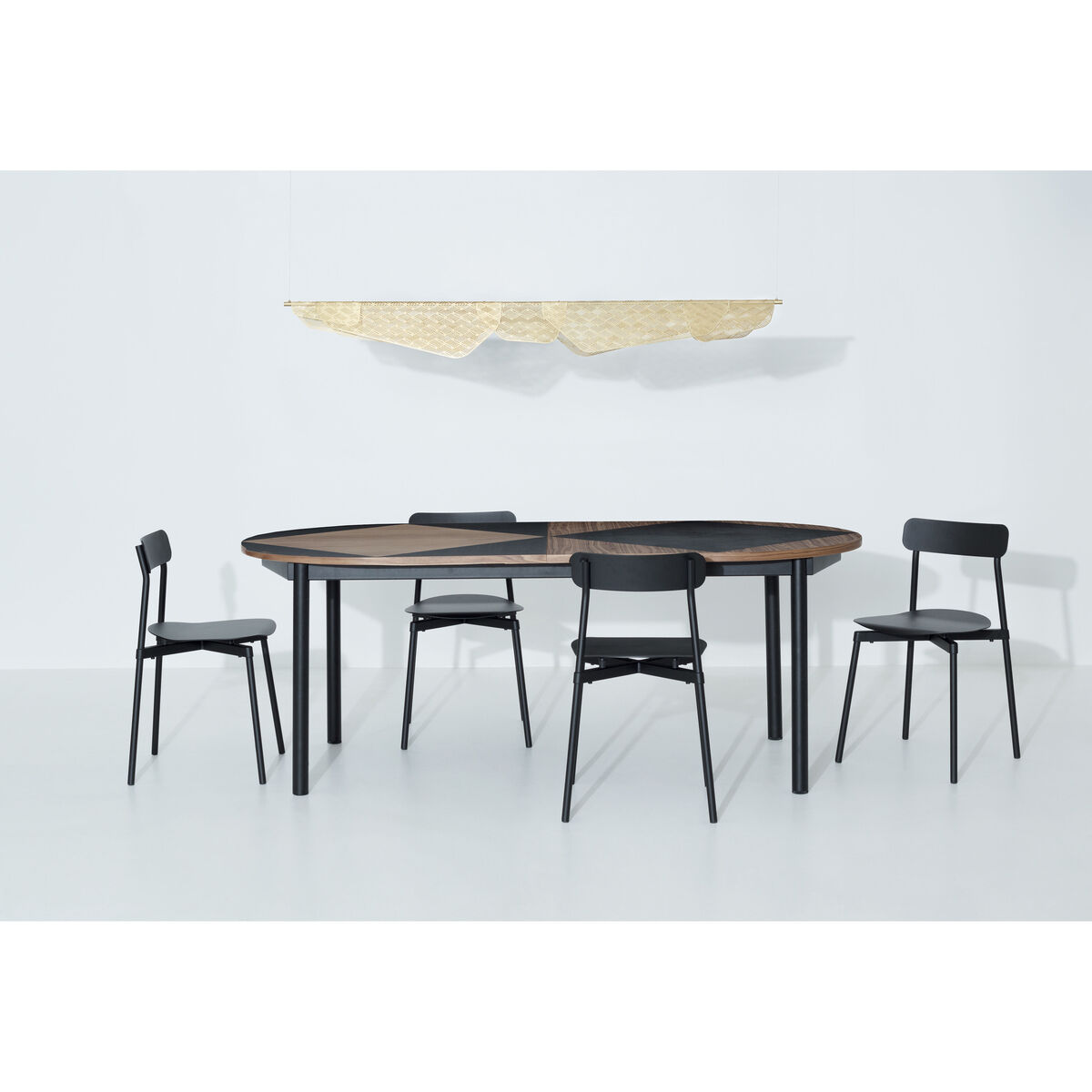 Fromme Stacking chair - / Aluminium by Petite Friture Black – image 3