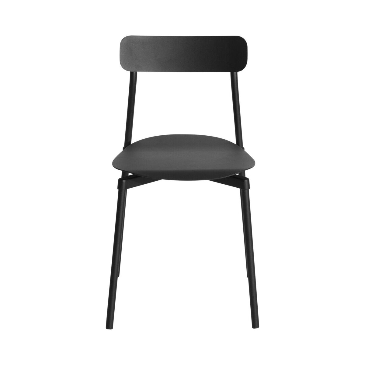 Fromme Stacking chair - / Aluminium by Petite Friture Black – image 2